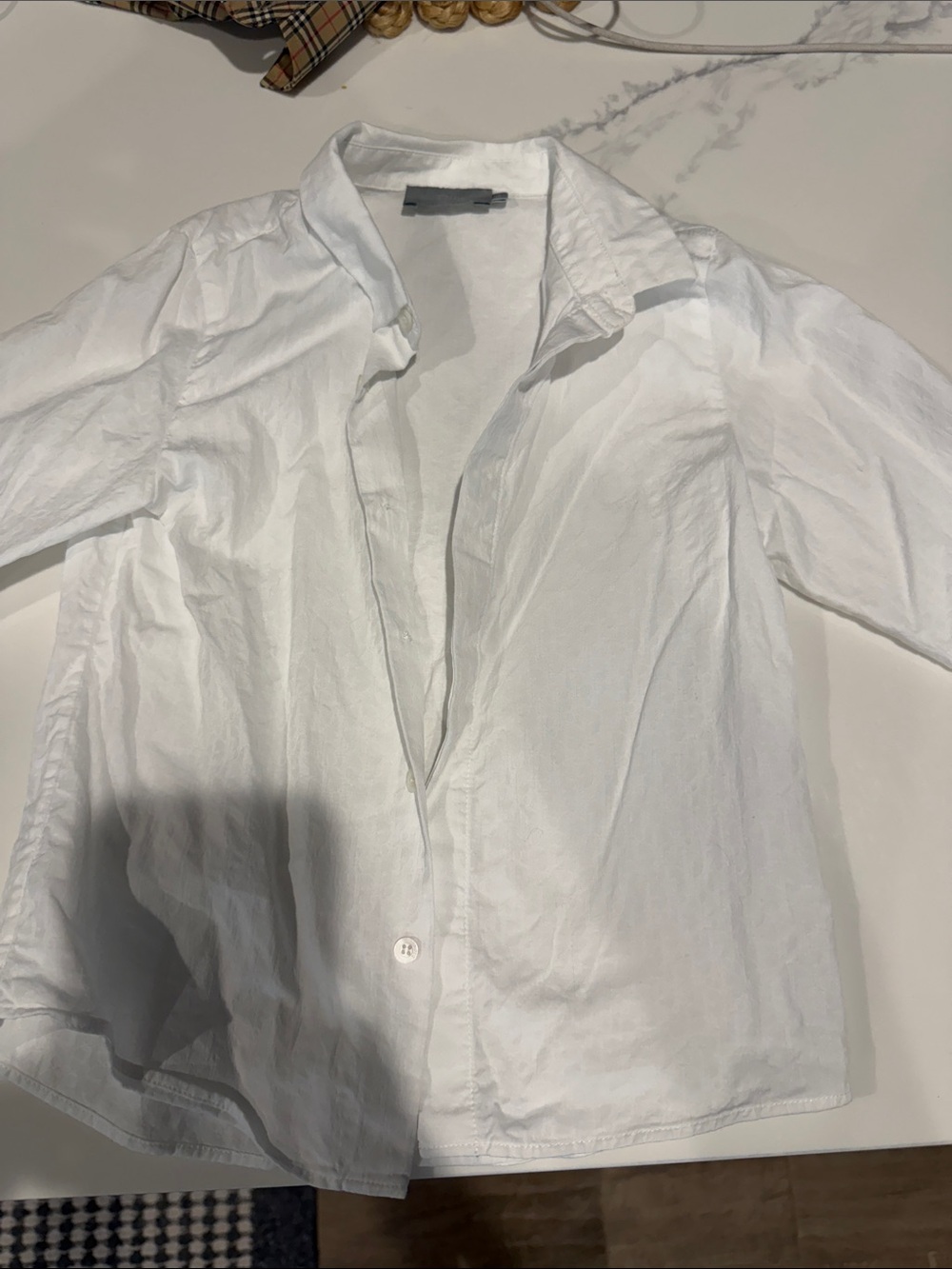 Kids Dior  White Button-Up Shirt
